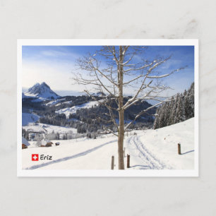 Winterwunderland - Schweiz Postkarte