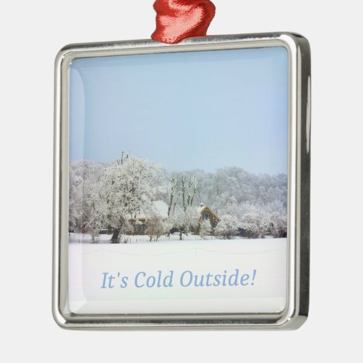 Winterwunderland Silbernes Ornament (Links)