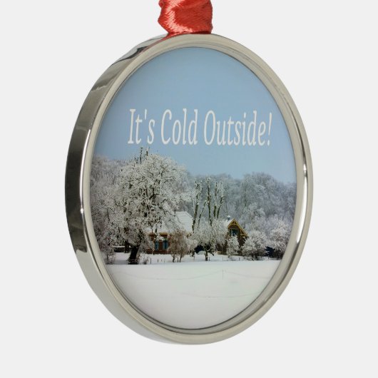 Winterwunderland Silbernes Ornament (Rechts)