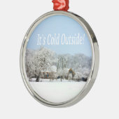 Winterwunderland Silbernes Ornament (Links)