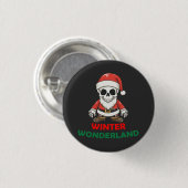Winterwunderland Skull Button (Vorne & Hinten)