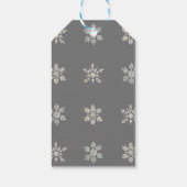 Winterwunderland, Snowflake Baby Sprinkle, Dusche Geschenkanhänger (Rückseite)