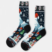 Winterwunderland Socken (Linkes Detail)