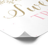 Winterwunderland Süße Leckereien Unterschreiben Poster (Ecke)