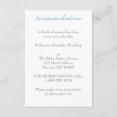 Winterwunderland, vereinte Herzen Hochzeitsfeier Begleitkarte (Rückseite)