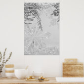 Winterwunderland Vertikalposter Poster (Küche)