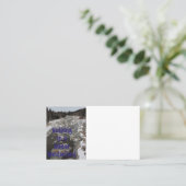 Winterwunderland Visitenkarte (Stehend Vorderseite)