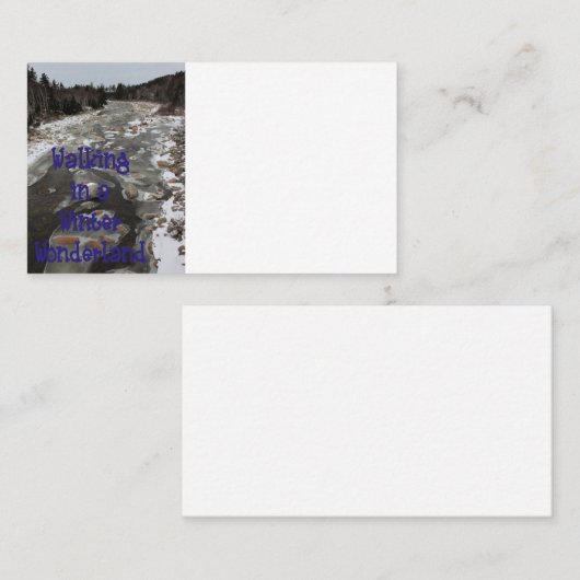 Winterwunderland Visitenkarte (Vorne/Hinten)