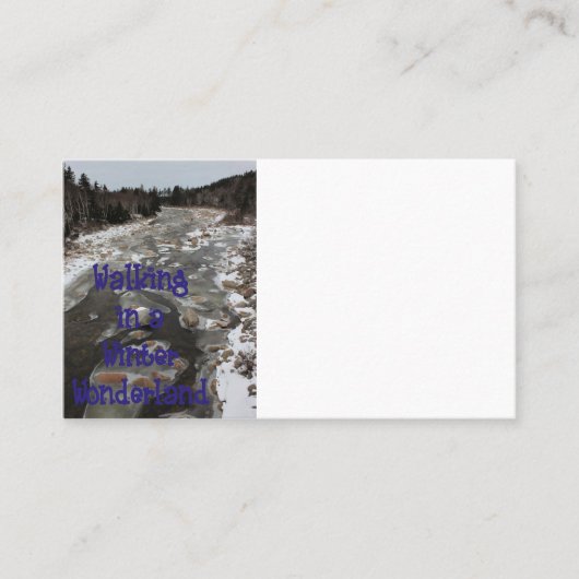 Winterwunderland Visitenkarte (Vorderseite)