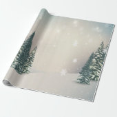 Winterwunderland, Wald, Schneeurlaub Geschenkpapier (Ungerollt)