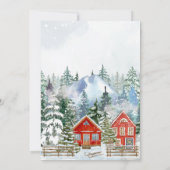 Winterwunderland Weihnachtsgeschichte Einladung (Rückseite)