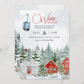 Winterwunderland Weihnachtsgeschichte Einladung (Vorne/Hinten)