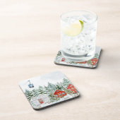 Winterwunderland Weihnachtsgeschichte Getränkeuntersetzer (Rechte Seite)