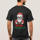 Winterwunderland Weihnachtskugel T-Shirt (Rückseite)