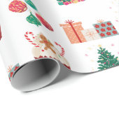 Winterwunderland: Weihnachtswrapping Paper Geschenkpapier (Rolleneckpunkt)