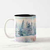 Winterwunderland Zweifarbige Tasse (Links)