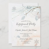 Winterwunderland, Zweigstelle Verlobung Einladung (Vorderseite)
