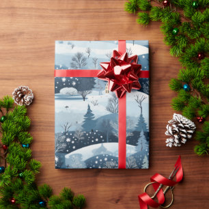 Winterwunderlandschaft Geschenkpapier