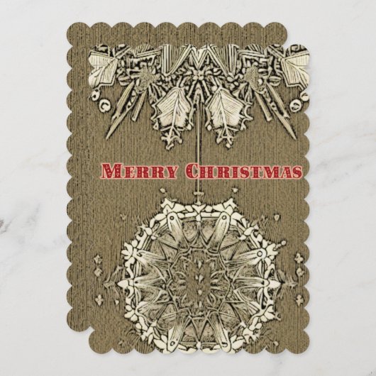 Winterwunsch: Feiertagskarte (Vorne/Hinten)