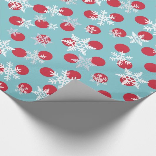 Winterwünsche zum Feiern Geschenkpapier (Ecke)