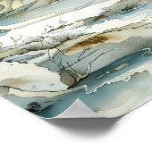 Wintery Cliffside Path mit seltsamen Bäumen Poster (Ecke)