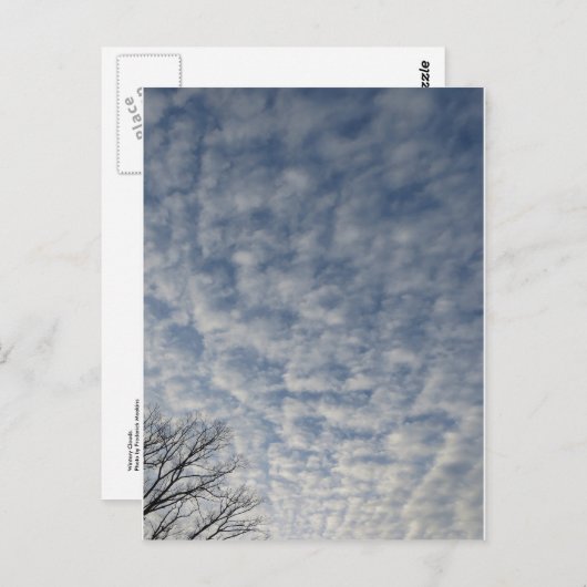 Wintery Clouds Postkarte (Vorne/Hinten)