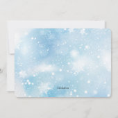 Wintery Collage Holiday Card Einladung (Rückseite)