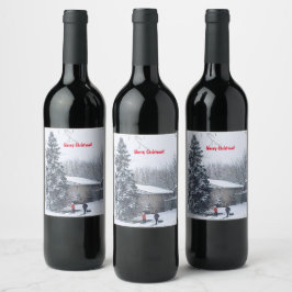 Wintery Days verdient Reserve Weinetikett