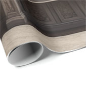 Wintery Elegant Library Geschenkpapier (Rolleneckpunkt)