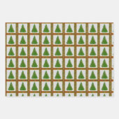 Wintery Festlich fröhliche Feuerstelle Baum Weihna Geschenkpapier Set (Vorderseite 3)