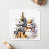 "Wintery Frost & Snowy Delights" Mitteilungskarte (Vorderseite/Rückseite Beispiel)