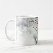 Wintery Frosty Trees Birds Gray Chickadee Kaffeetasse (Links)