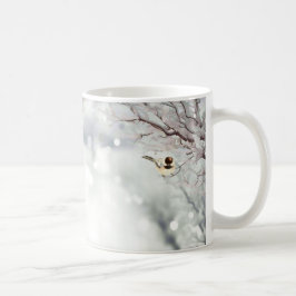 Wintery Frosty Trees Birds Gray Chickadee Kaffeetasse