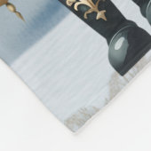 Wintery Gothic Holiday Fleece Blanket (Ecke)