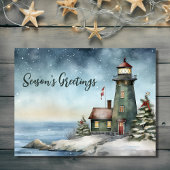Wintery Lighthouse Weihnachten Weihnachten