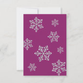 Wintery Magenta UAWG RSVP Karte (Rückseite)