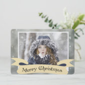 Wintery One Foto Weihnachten (Stehend Vorderseite)