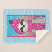 Wintery Racoon Sherpadecke (Vorderseite (Horizontal))