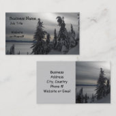 Wintery Scene Visitenkarte (Vorne/Hinten)
