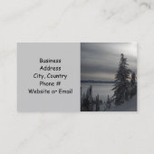 Wintery Scene Visitenkarte (Rückseite)