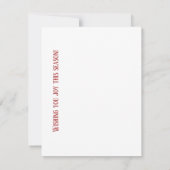 Wintery Seasons Grußkarte Mitteilungskarte (Rückseite)