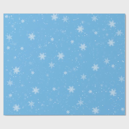 Wintery Snowfall Geschenkpapier (Flach)