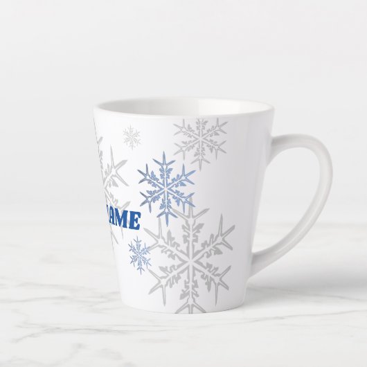 Wintery Snowflakes Milchtasse (Rechts)
