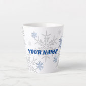 Wintery Snowflakes Milchtasse (Vorderseite)