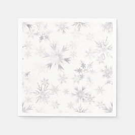 Wintery Snowflakes Serviette