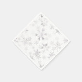 Wintery Snowflakes Serviette (Ecke)