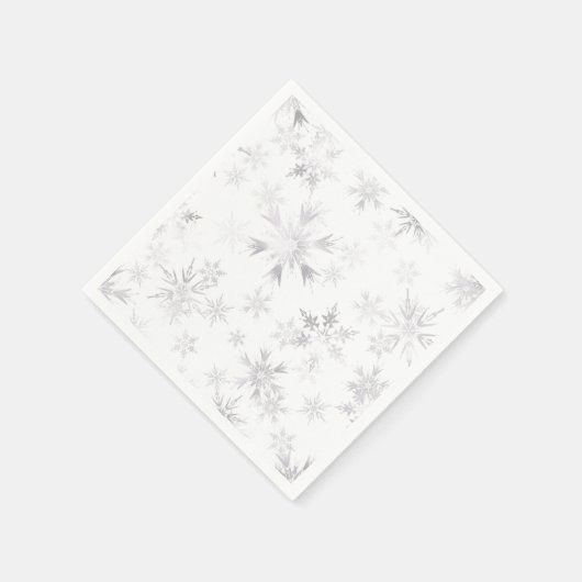 Wintery Snowflakes Serviette (Ecke)