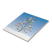 Wintery Tree of Cupcakes Fliese (Seite)