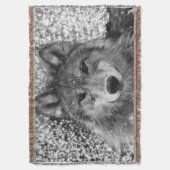 Wintery Wolf Throw Blanket Decke (Vorderseite Vertikal)