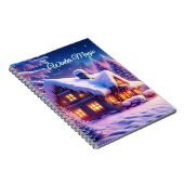 Winterzauber - Gemütliche Hütte im Winter Wunderla Notizblock (Rechte Seite)